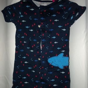 6-9 month shark onesie